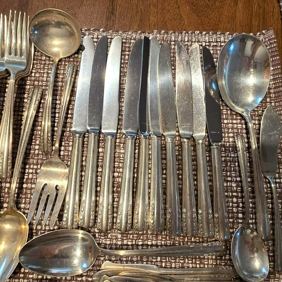 Alvin Chapel Bells Sterling Silver Flatware Set 1939 Service For 10 Plus HS107 - Picture 14 of 16